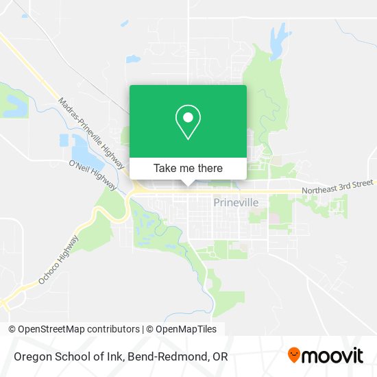 Oregon School of Ink map