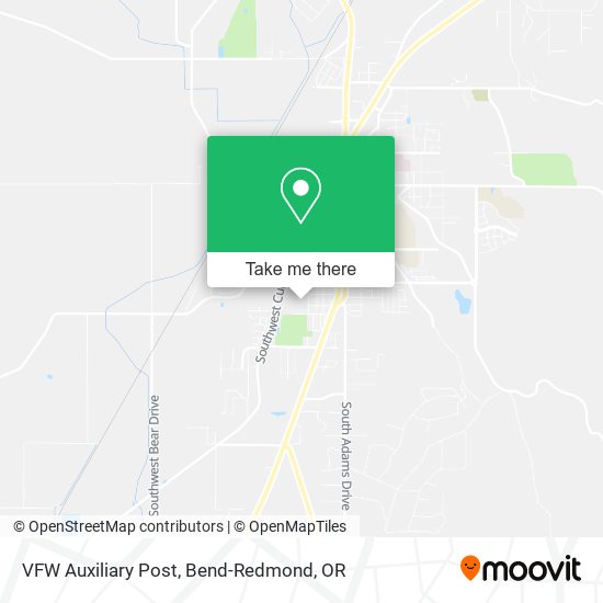 VFW Auxiliary Post map