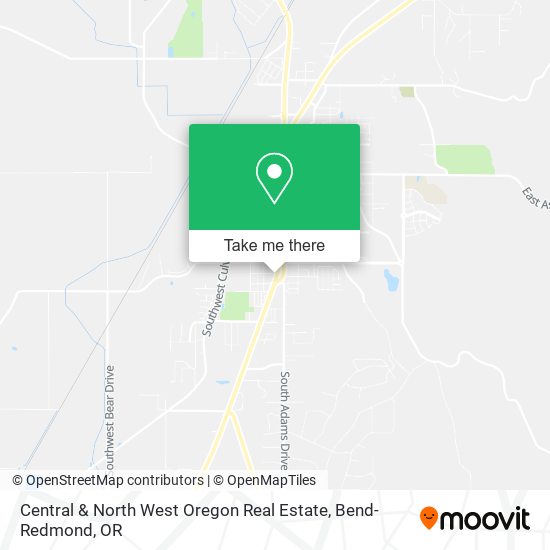 Central & North West Oregon Real Estate map