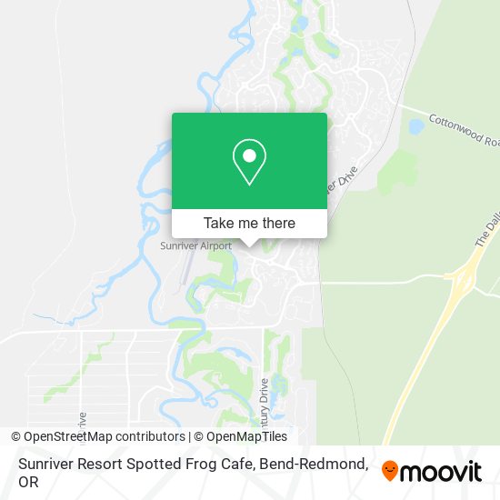 Sunriver Resort Spotted Frog Cafe map