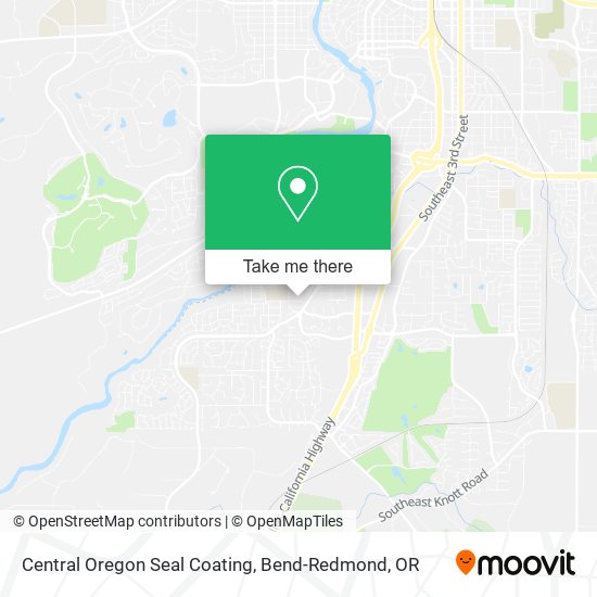 Central Oregon Seal Coating map