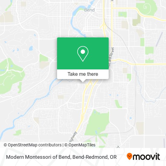 Modern Montessori of Bend map