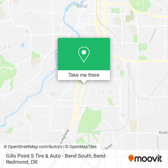 Mapa de Gills Point S Tire & Auto - Bend South
