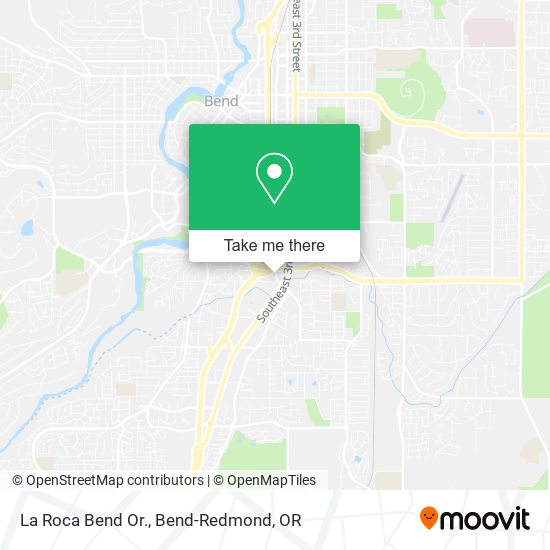 La Roca Bend Or. map