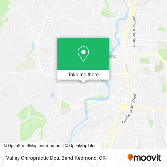 Valley Chiropractic Dba map