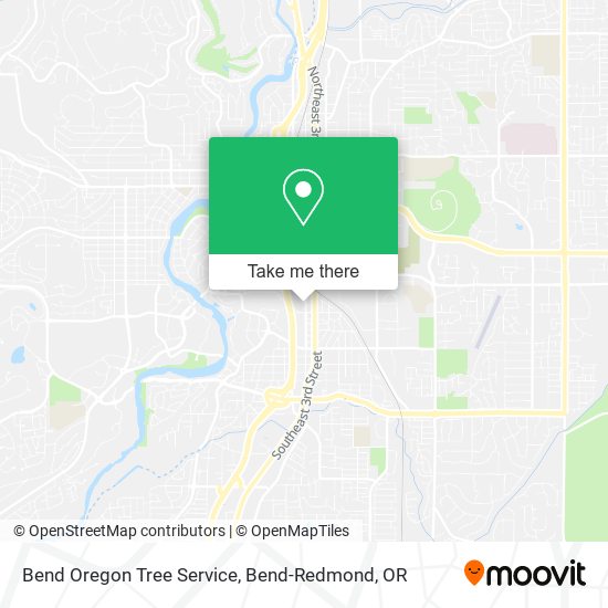 Mapa de Bend Oregon Tree Service