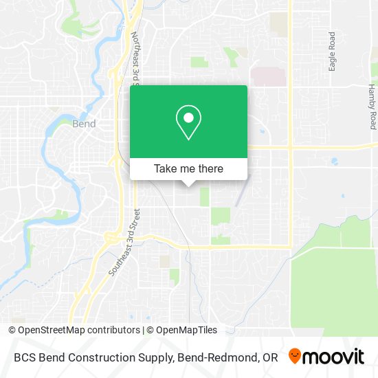 Mapa de BCS Bend Construction Supply