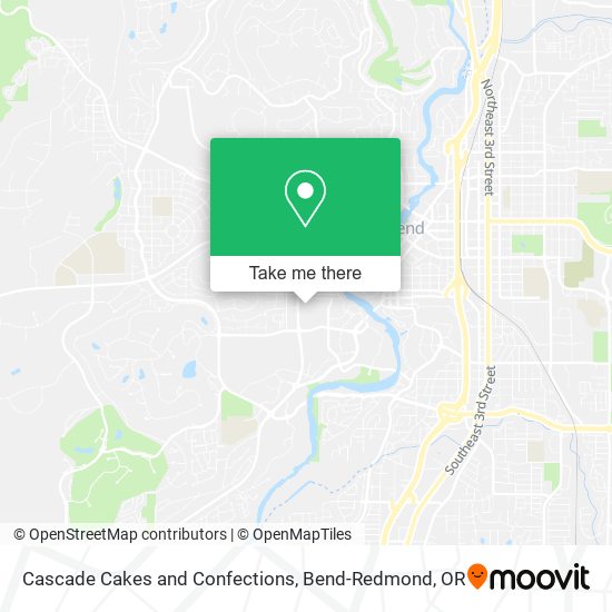 Cascade Cakes and Confections map