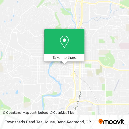 Townsheds Bend Tea House map