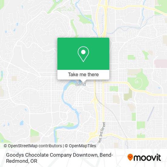 Goodys Chocolate Company Downtown map