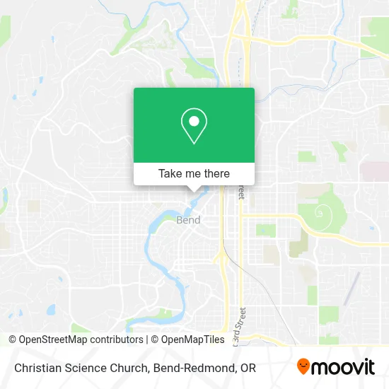 Christian Science Church map