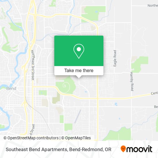 Mapa de Southeast Bend Apartments
