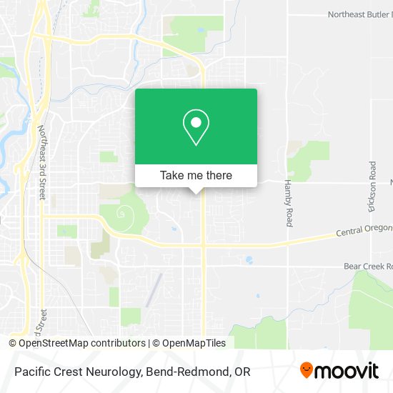 Pacific Crest Neurology map