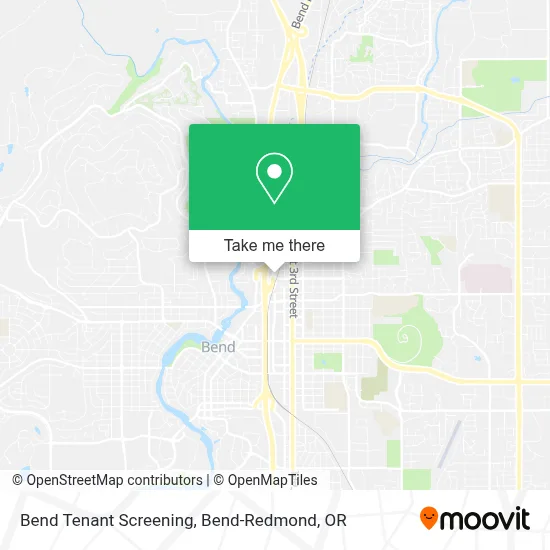 Bend Tenant Screening map