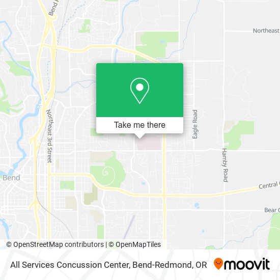 All Services Concussion Center map