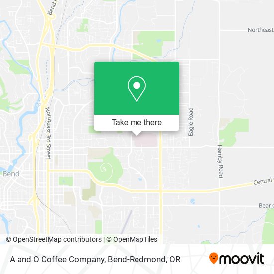 A and O Coffee Company map