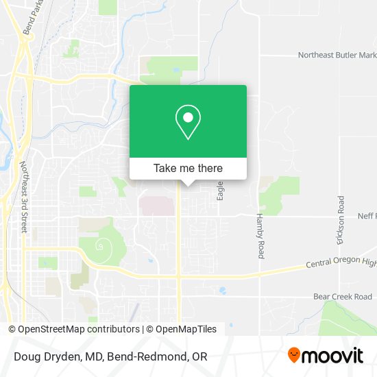 Doug Dryden, MD map