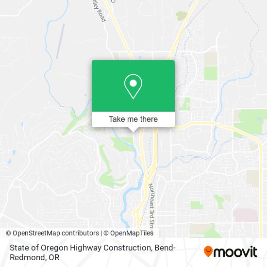 Mapa de State of Oregon Highway Construction
