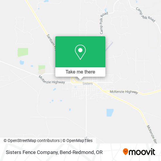 Sisters Fence Company map