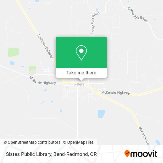 Sistes Public Library map