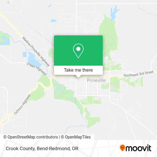 Crook County map
