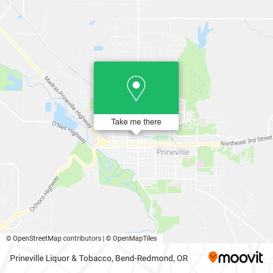 Mapa de Prineville Liquor & Tobacco