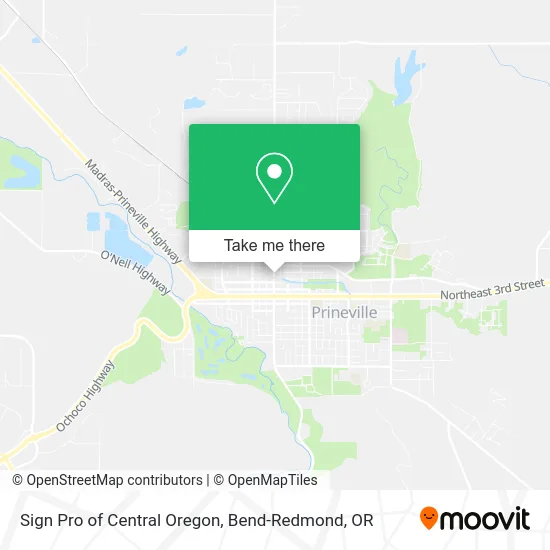 Sign Pro of Central Oregon map