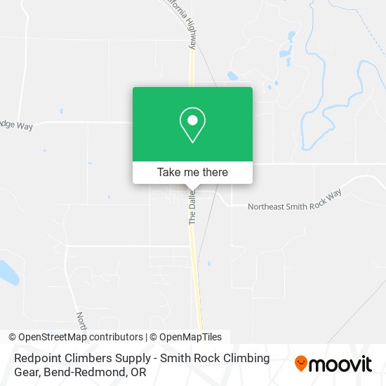 Redpoint Climbers Supply - Smith Rock Climbing Gear map