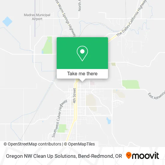 Oregon NW Clean Up Solutions map