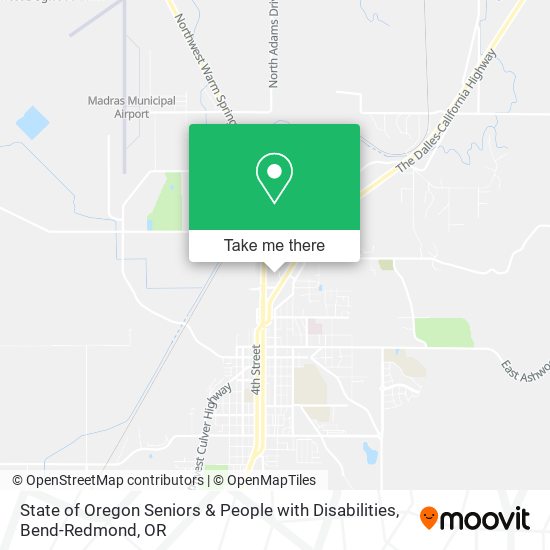 State of Oregon Seniors & People with Disabilities map