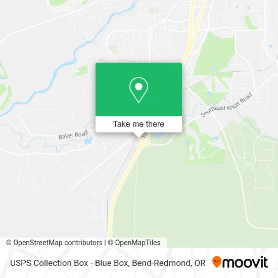 USPS Collection Box - Blue Box map