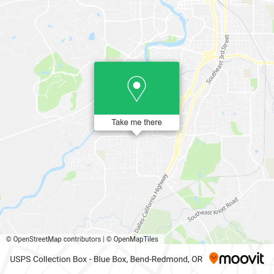 USPS Collection Box - Blue Box map