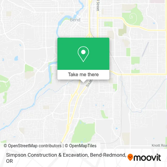 Simpson Construction & Excavation map