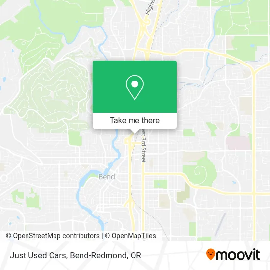 Just Used Cars map