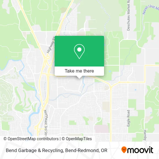 Bend Garbage & Recycling map