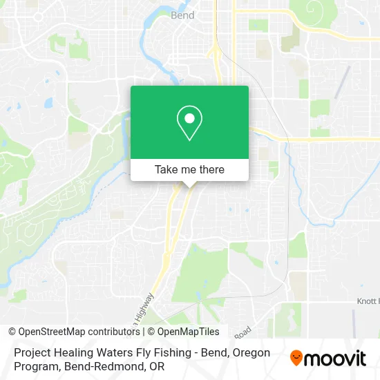 Project Healing Waters Fly Fishing - Bend, Oregon Program map