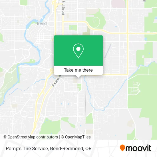 Pomp's Tire Service map