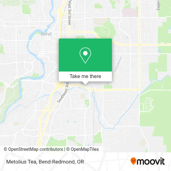Metolius Tea map