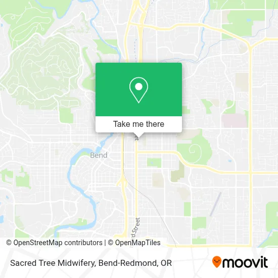 Sacred Tree Midwifery map