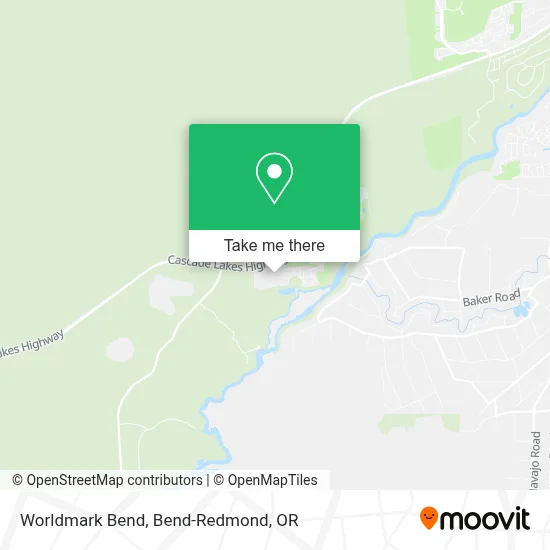 Worldmark Bend map