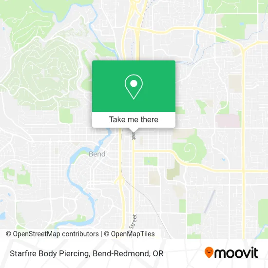 Starfire Body Piercing map