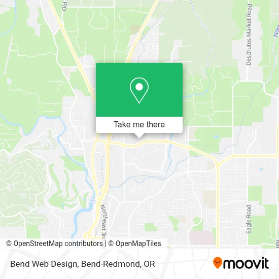 Bend Web Design map