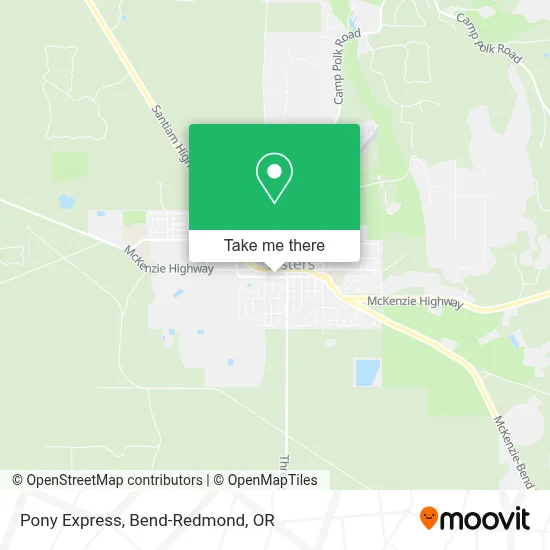 Pony Express map