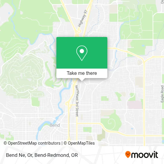Bend Ne, Or map