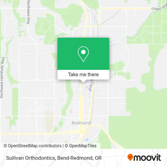 Sullivan Orthodontics map