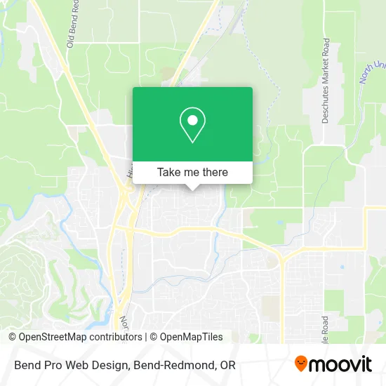 Bend Pro Web Design map
