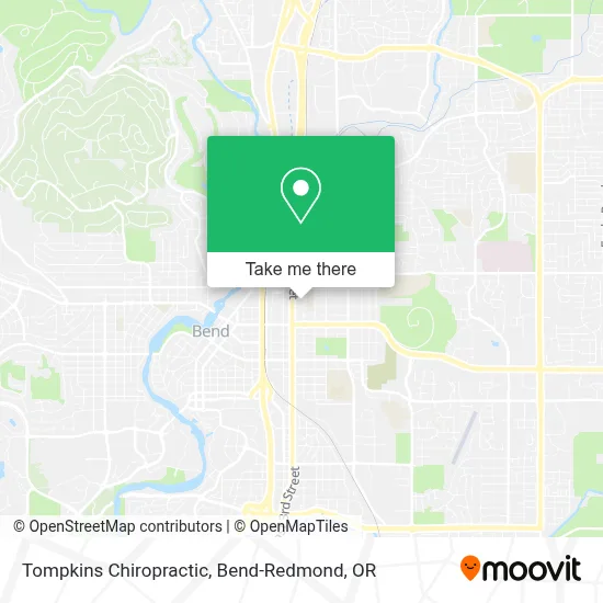 Tompkins Chiropractic map