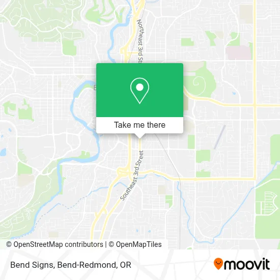 Bend Signs map