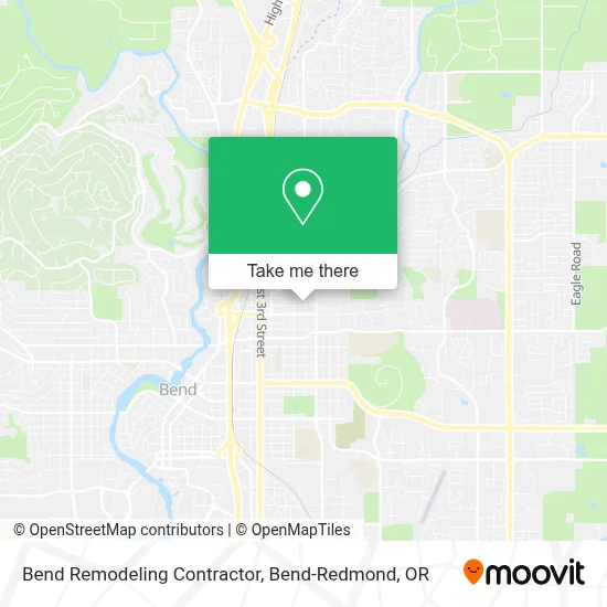 Bend Remodeling Contractor map