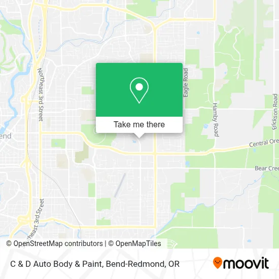 C & D Auto Body & Paint map